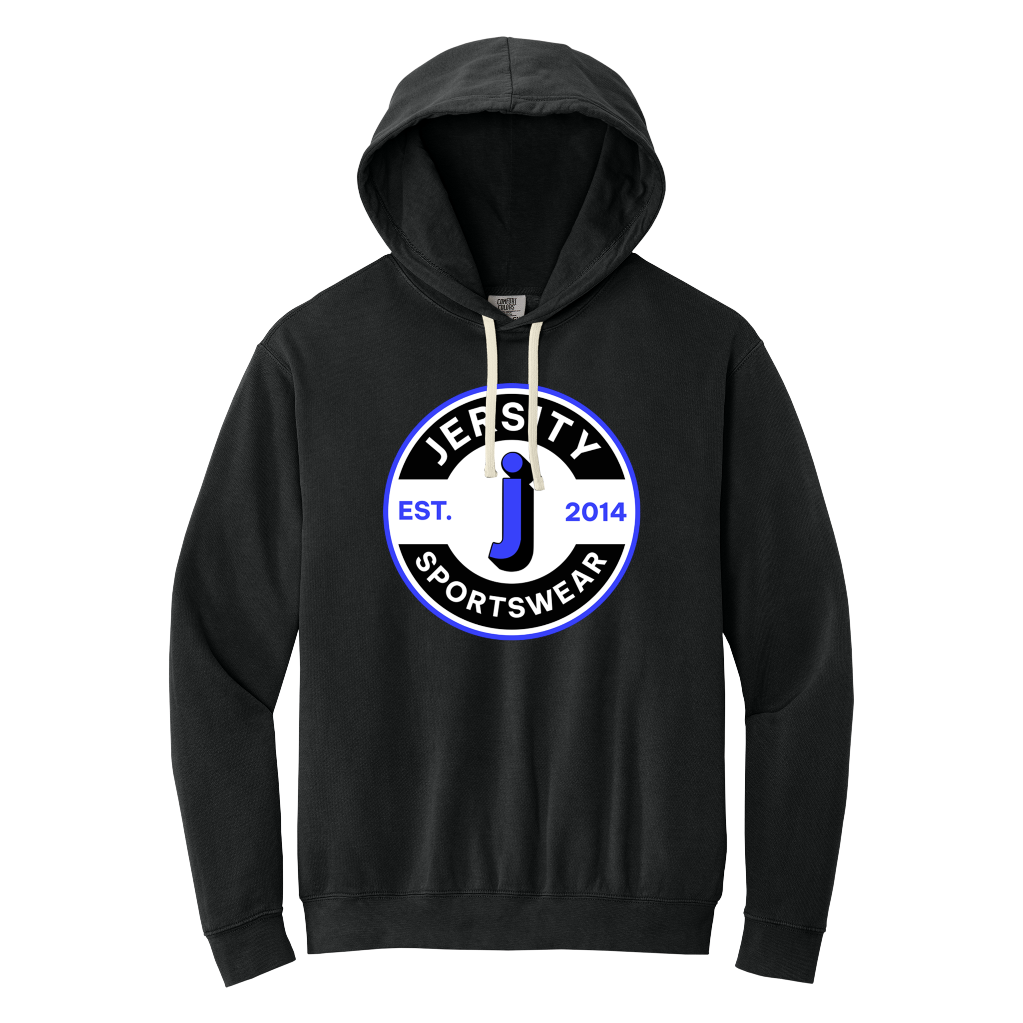 Jersity circle - Comfort Colors Lightweight Hooded Sweatshirt