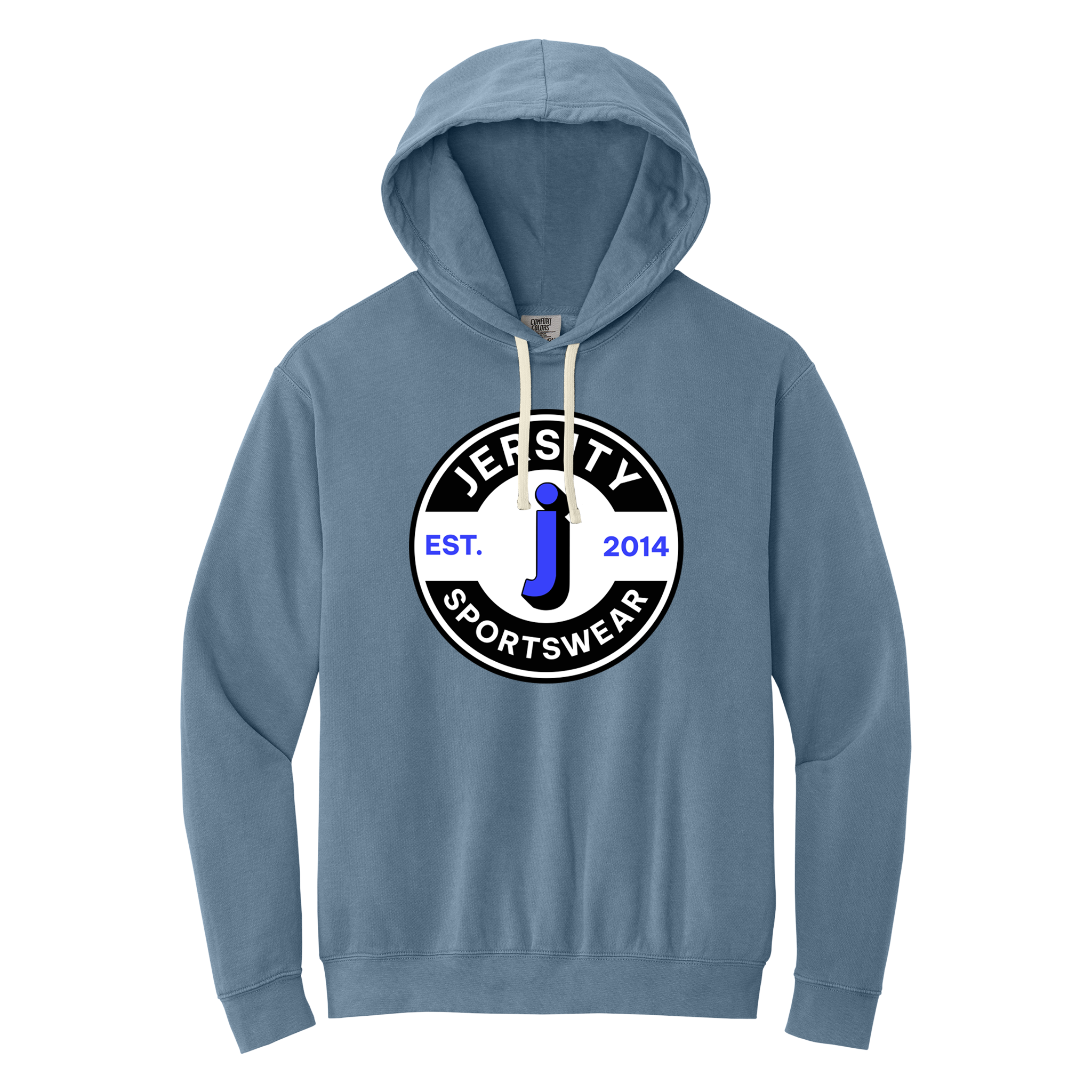 Jersity circle - Comfort Colors Lightweight Hooded Sweatshirt