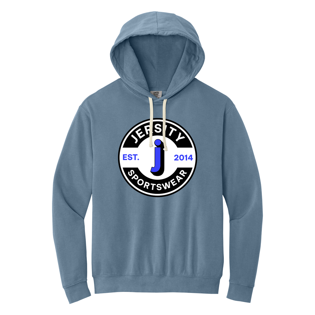Jersity circle - Comfort Colors Lightweight Hooded Sweatshirt
