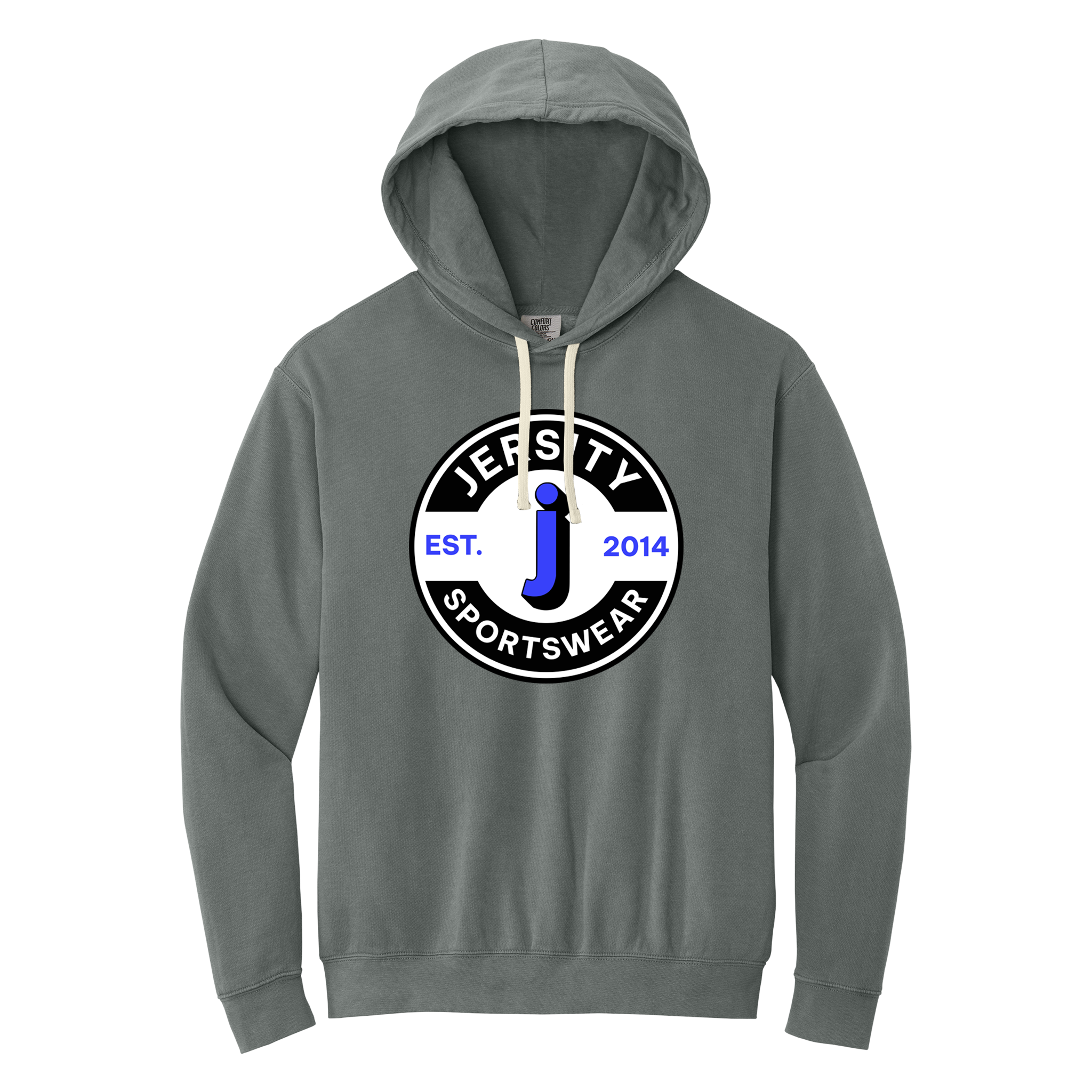 Jersity circle - Comfort Colors Lightweight Hooded Sweatshirt