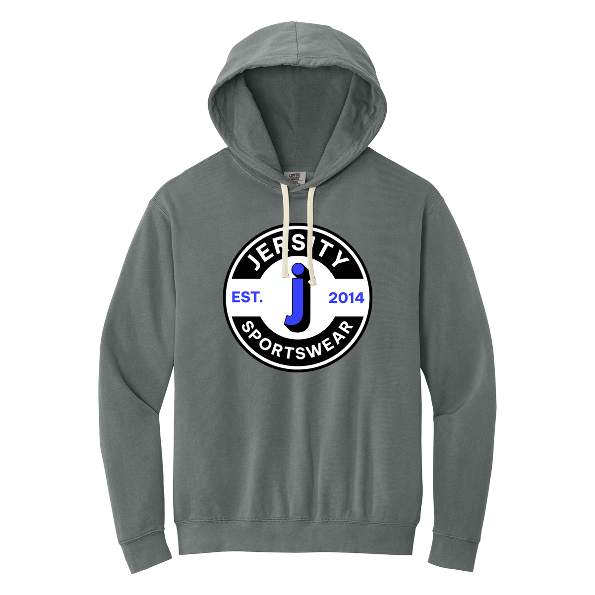 Jersity circle - Comfort Colors Lightweight Hooded Sweatshirt