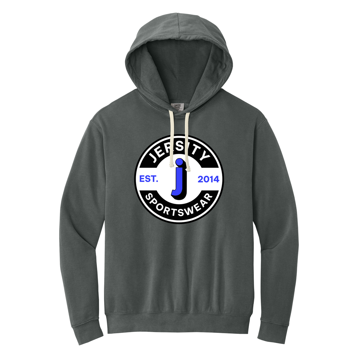 Jersity circle - Comfort Colors Lightweight Hooded Sweatshirt