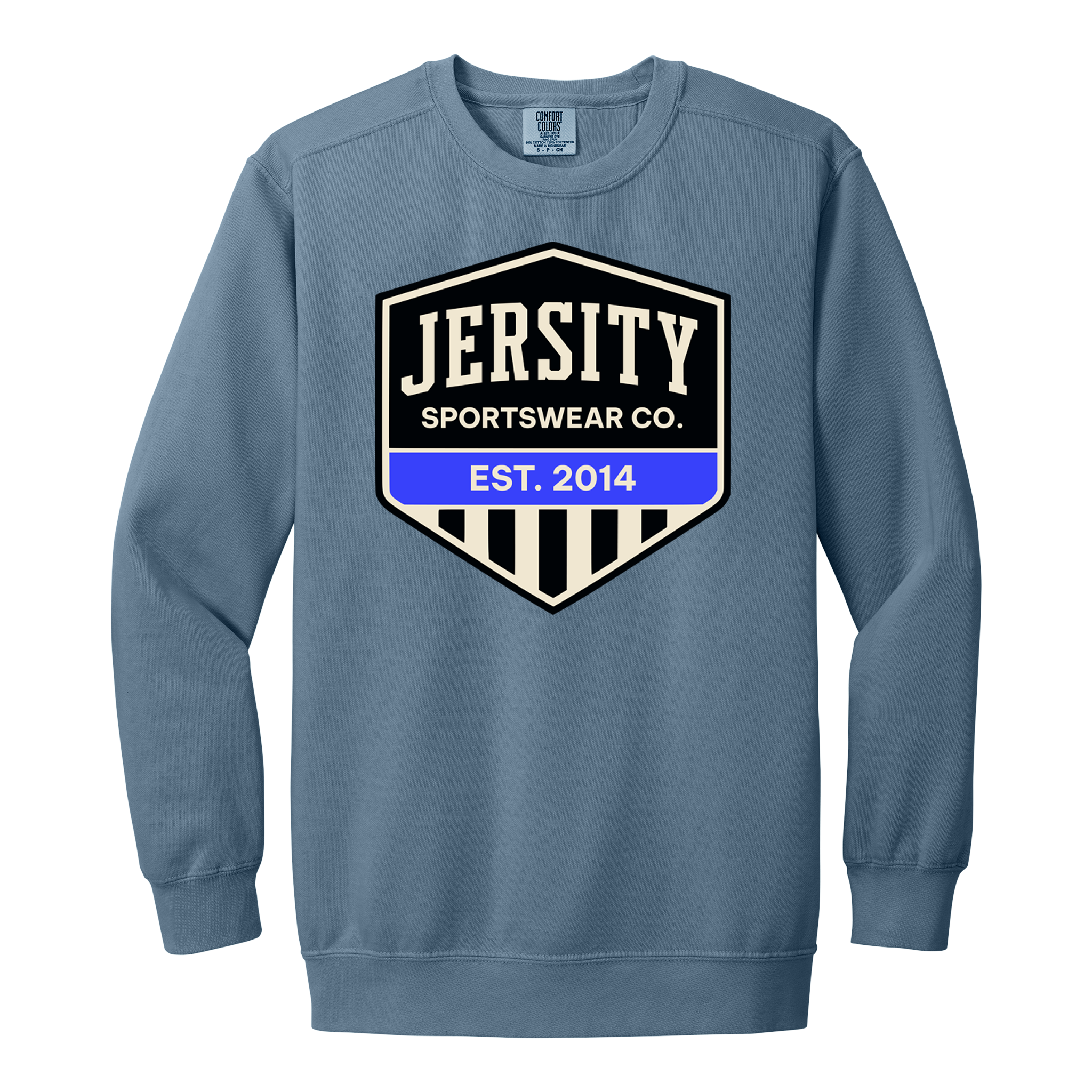 Jersity Vintage Shield - Comfort Colors Ring Spun Crewneck Sweatshirt
