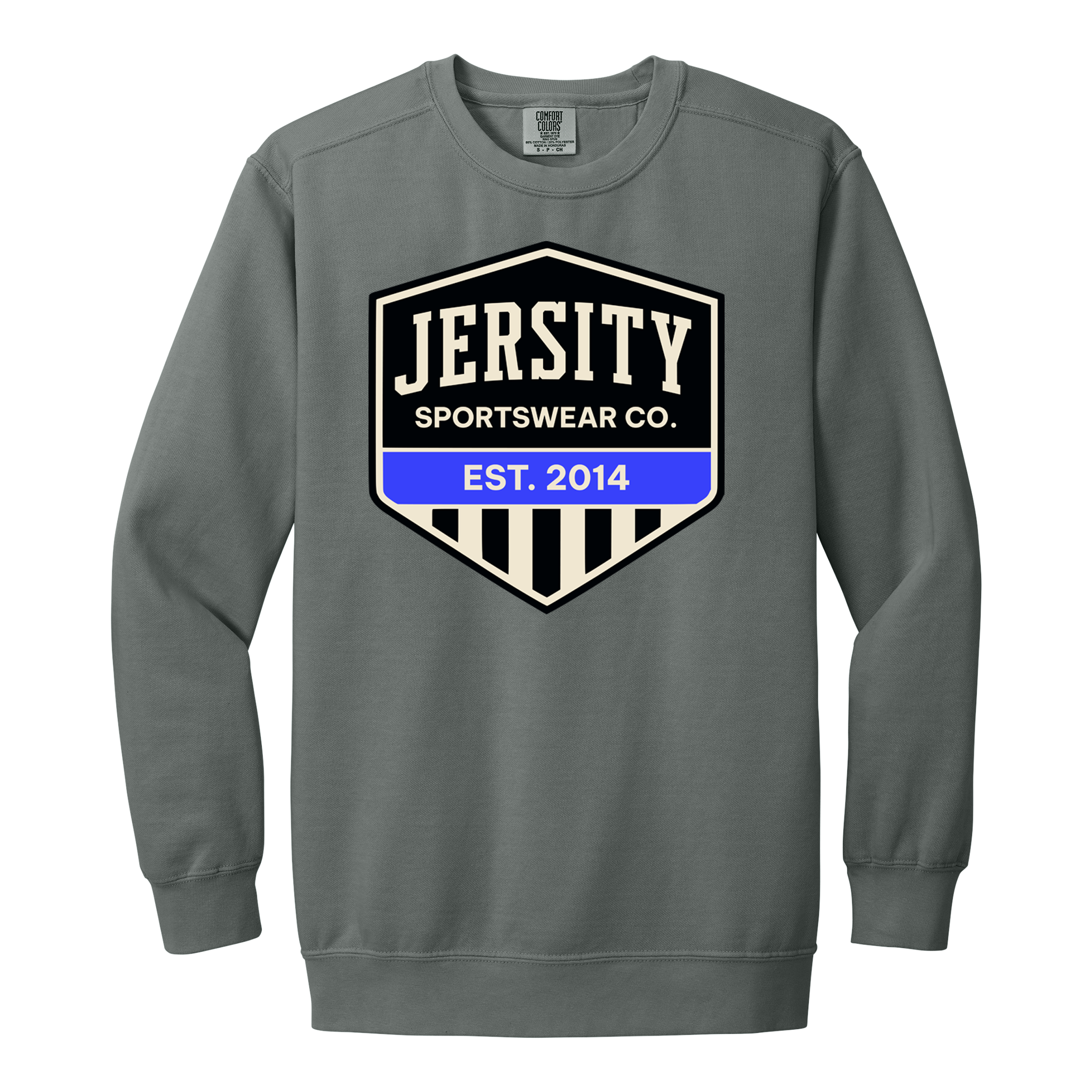 Jersity Vintage Shield - Comfort Colors Ring Spun Crewneck Sweatshirt