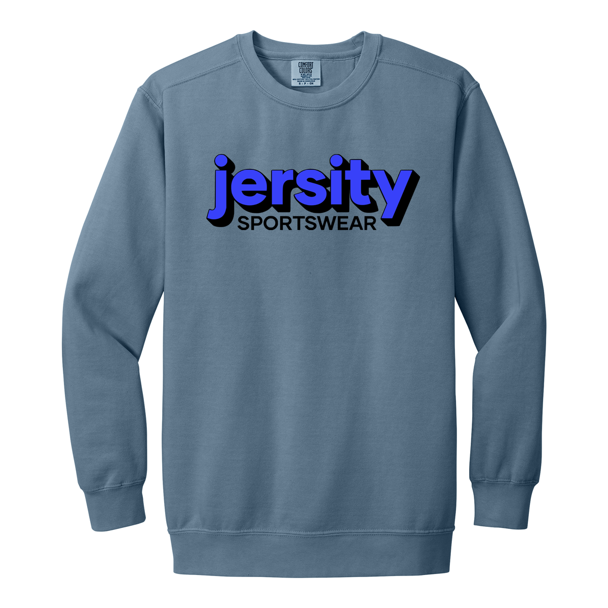 Jersity Wordmark - Comfort Colors Ring Spun Crewneck Sweatshirt