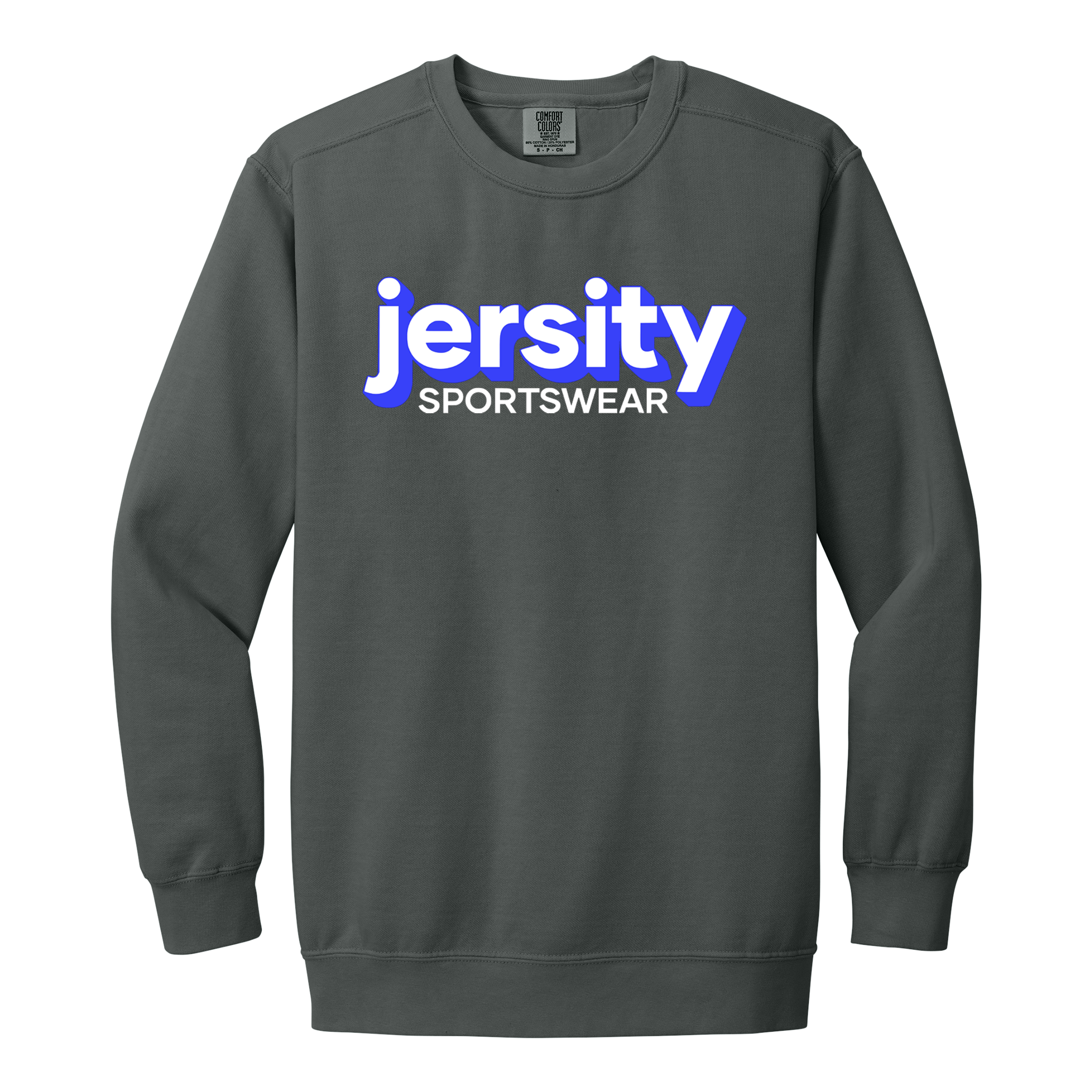 Jersity Wordmark - Comfort Colors Ring Spun Crewneck Sweatshirt