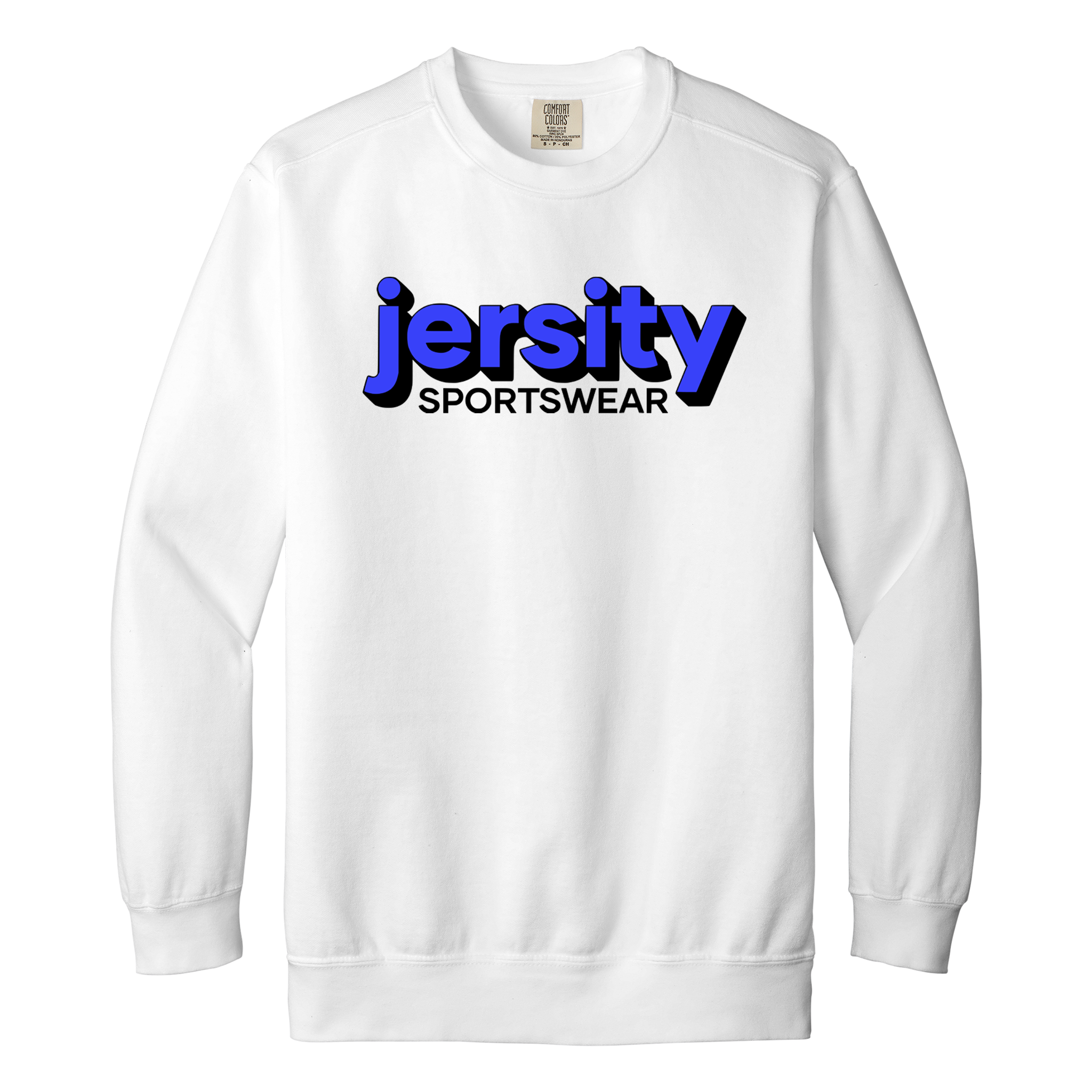 Jersity Wordmark - Comfort Colors Ring Spun Crewneck Sweatshirt
