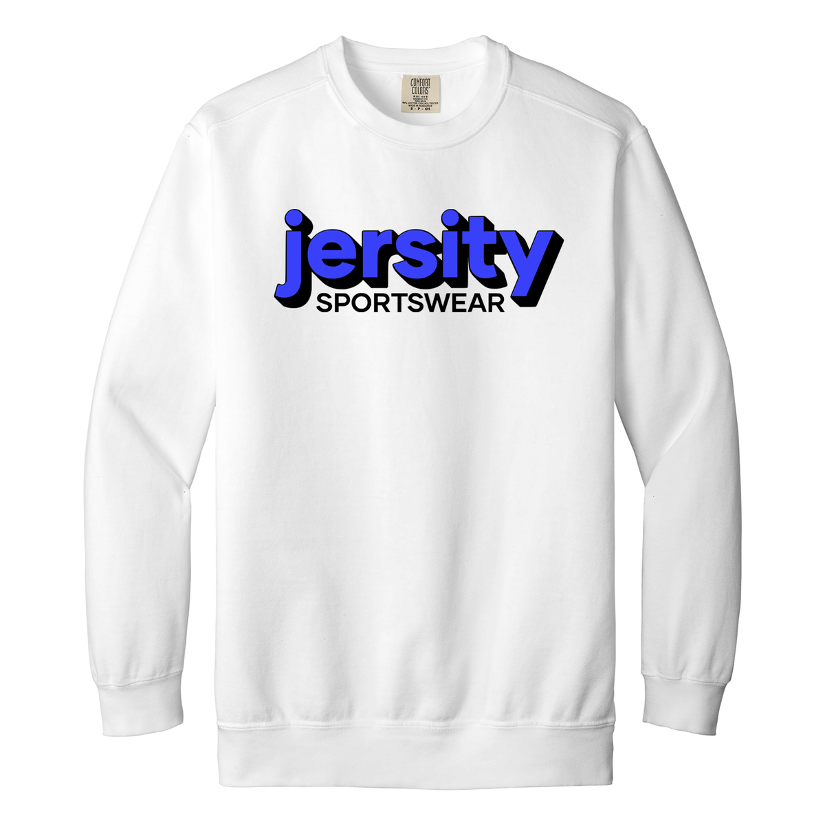 Jersity Wordmark - Comfort Colors Ring Spun Crewneck Sweatshirt