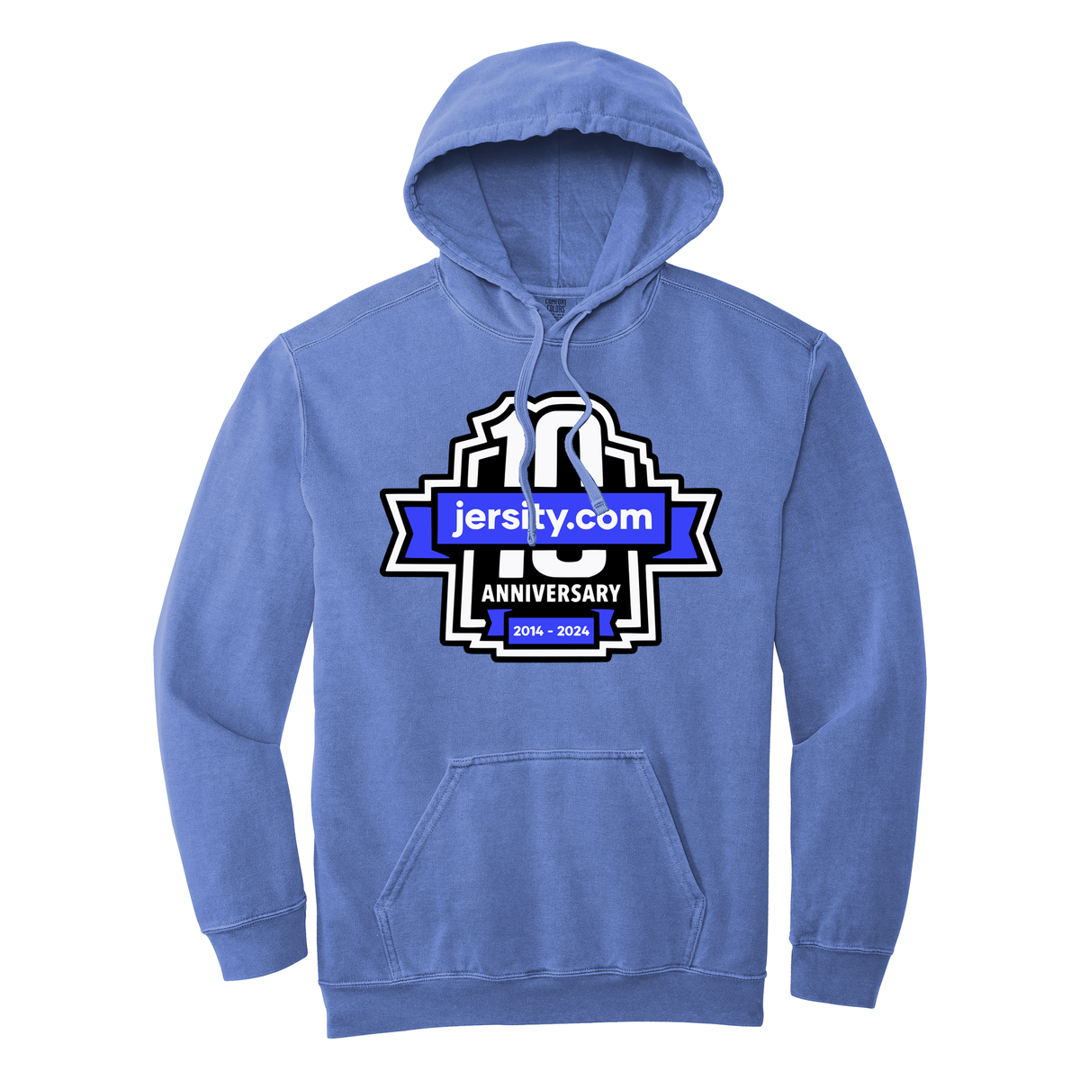 Jersity 10th Anniversary - Comfort Colors Ring Spun Hooded Sweatshirt