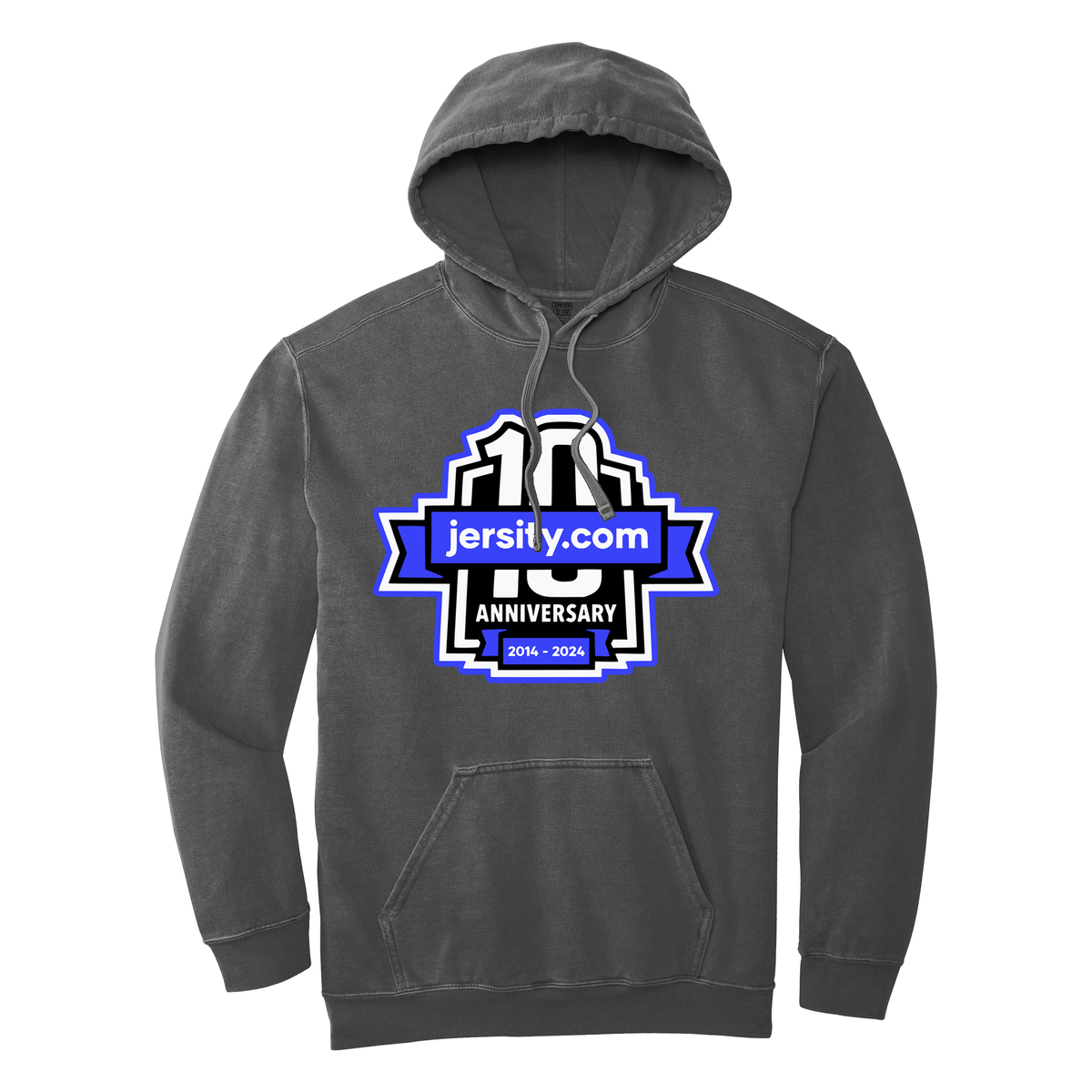 Jersity 10th Anniversary - Comfort Colors Ring Spun Hooded Sweatshirt