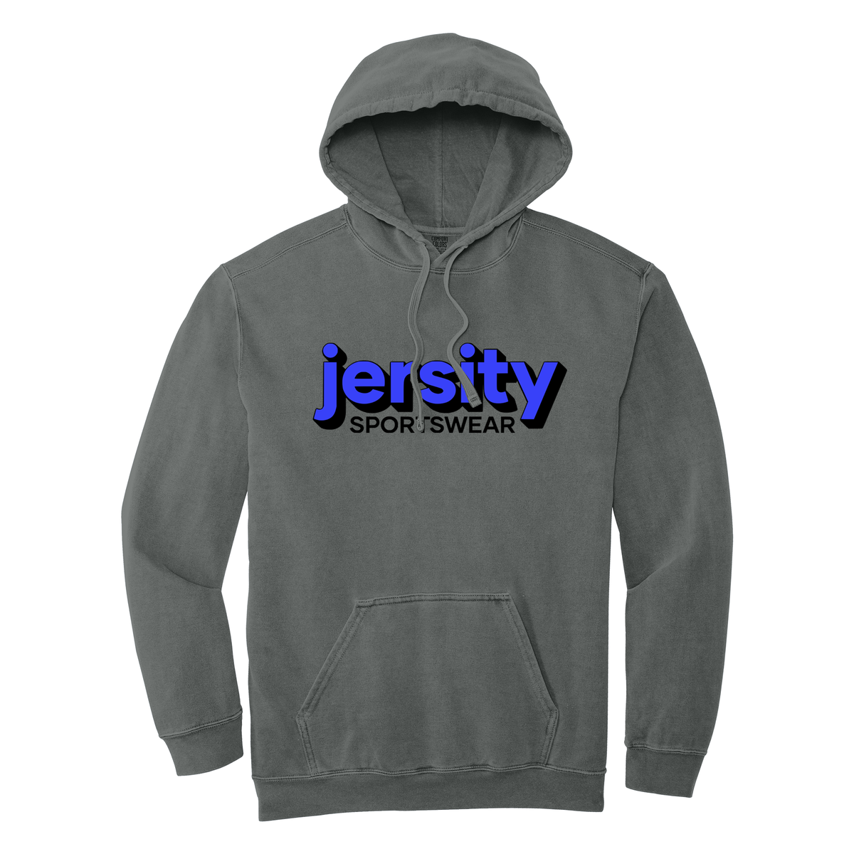 Jersity Wordmark - Comfort Colors Ring Spun Hooded Sweatshirt