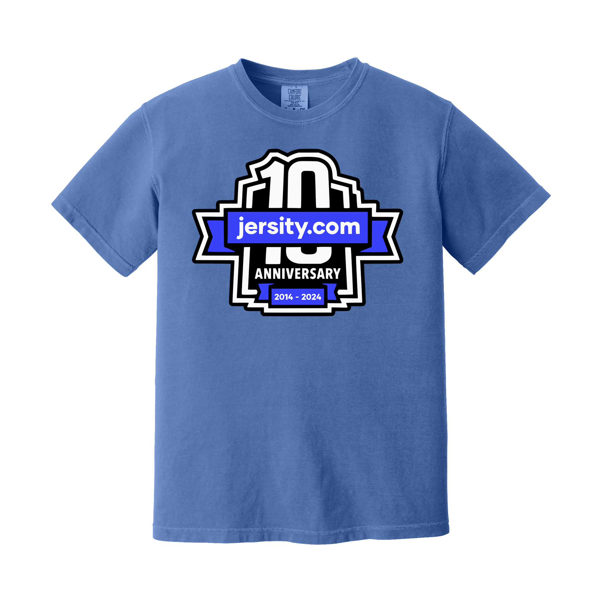 Jersity 10th Anniversary - Comfort Colors Heavyweight Ring Spun Tee