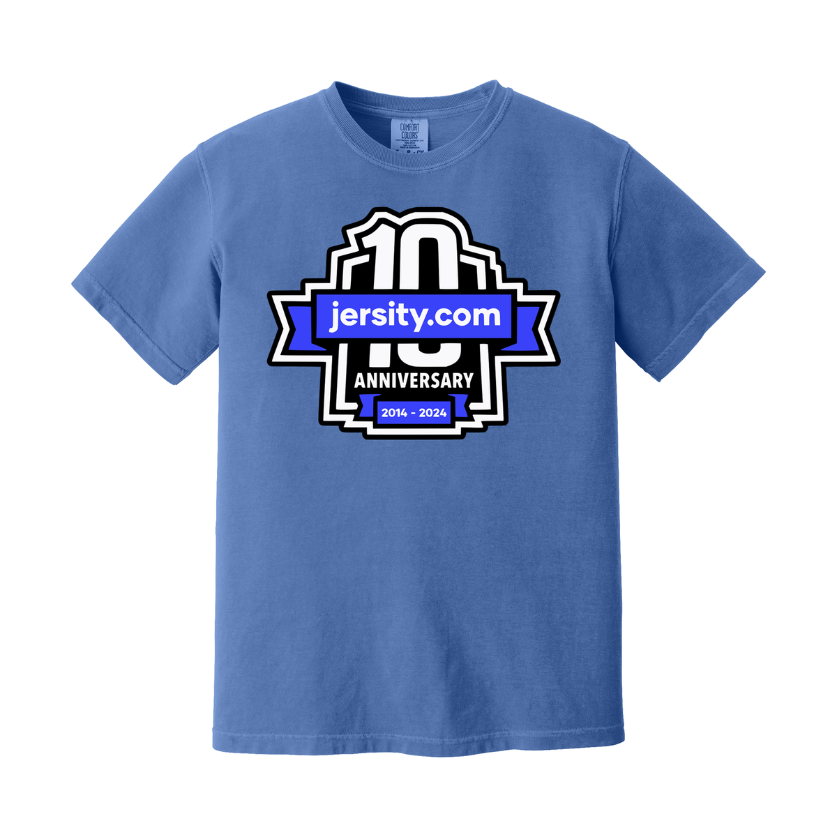 Jersity 10th Anniversary - Comfort Colors Heavyweight Ring Spun Tee