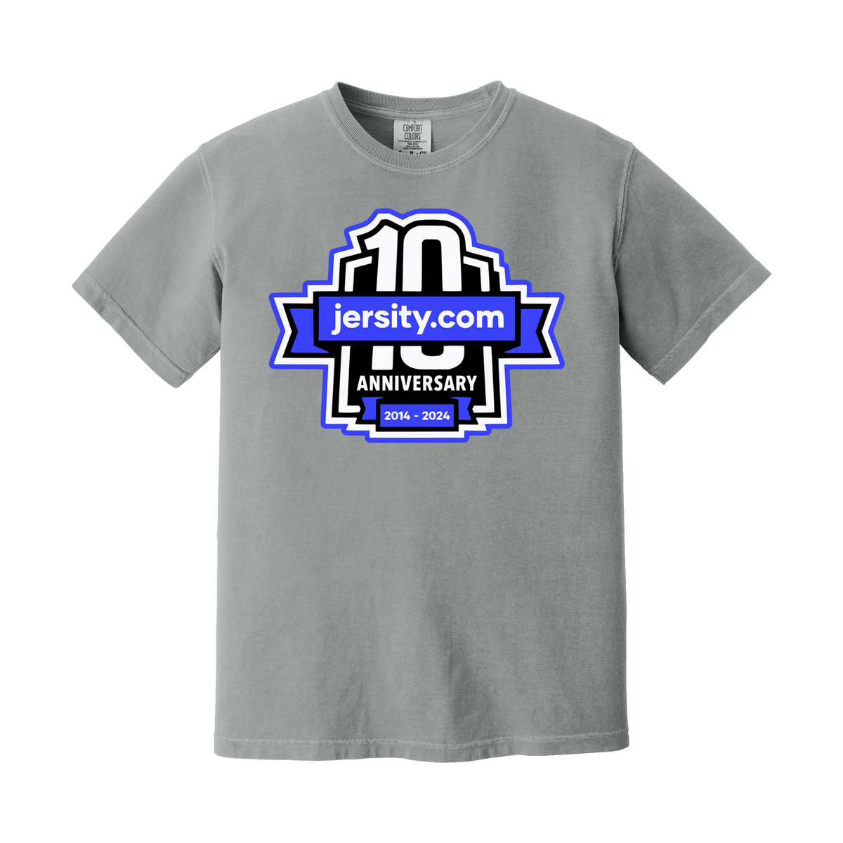 Jersity 10th Anniversary - Comfort Colors Heavyweight Ring Spun Tee