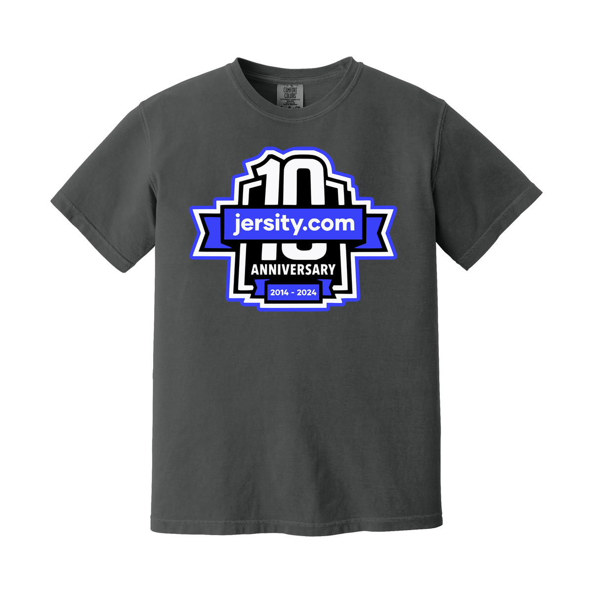 Jersity 10th Anniversary - Comfort Colors Heavyweight Ring Spun Tee