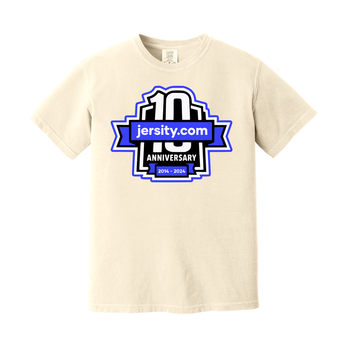 Jersity 10th Anniversary - Comfort Colors Heavyweight Ring Spun Tee