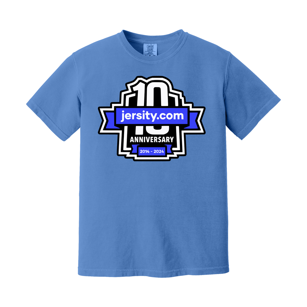 Jersity 10th Anniversary - Comfort Colors Heavyweight Ring Spun Tee