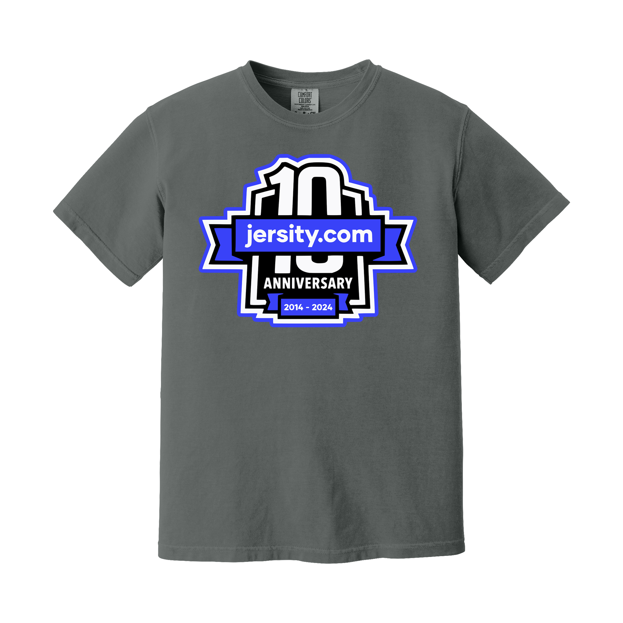 Jersity 10th Anniversary - Comfort Colors Heavyweight Ring Spun Tee