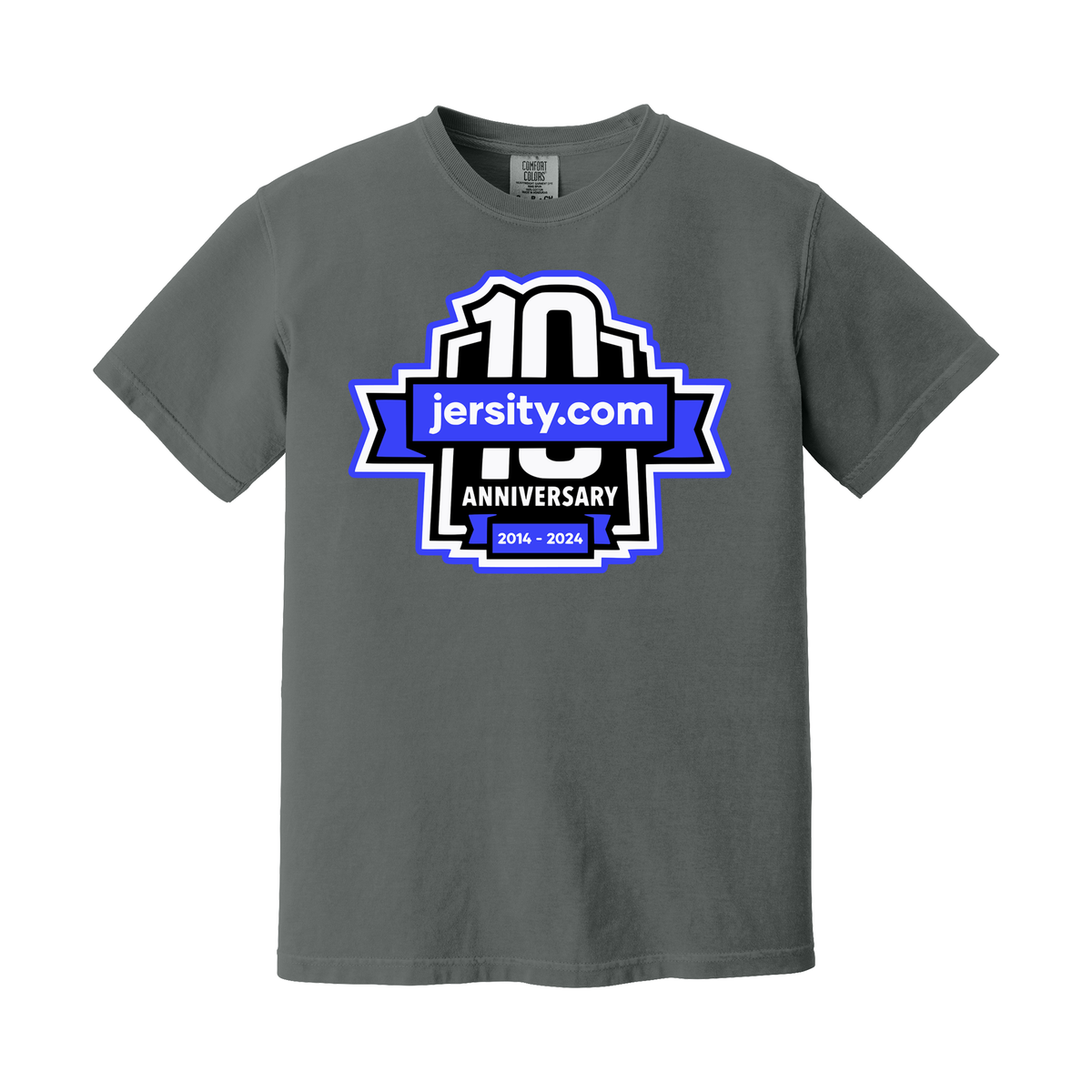 Jersity 10th Anniversary - Comfort Colors Heavyweight Ring Spun Tee