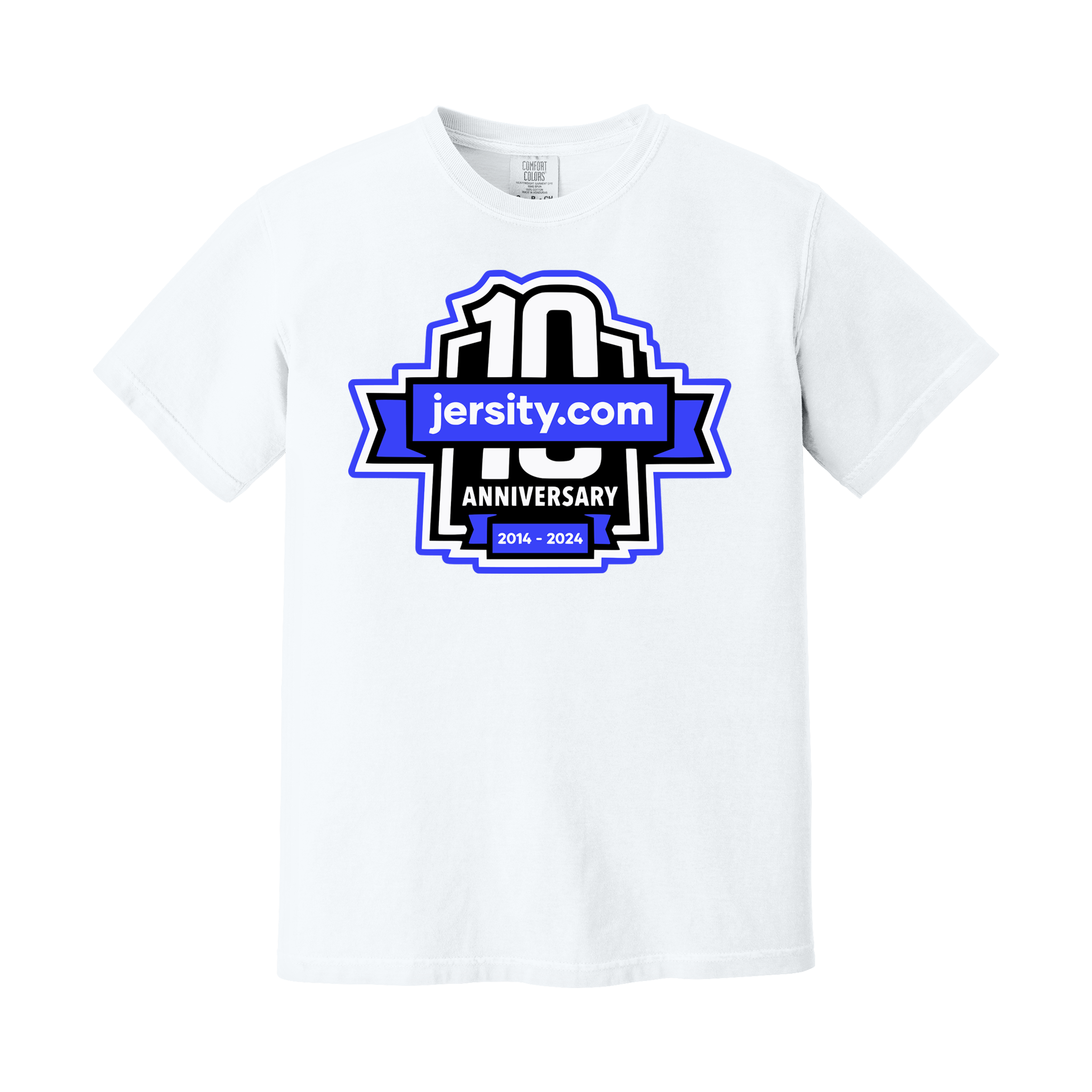 Jersity 10th Anniversary - Comfort Colors Heavyweight Ring Spun Tee