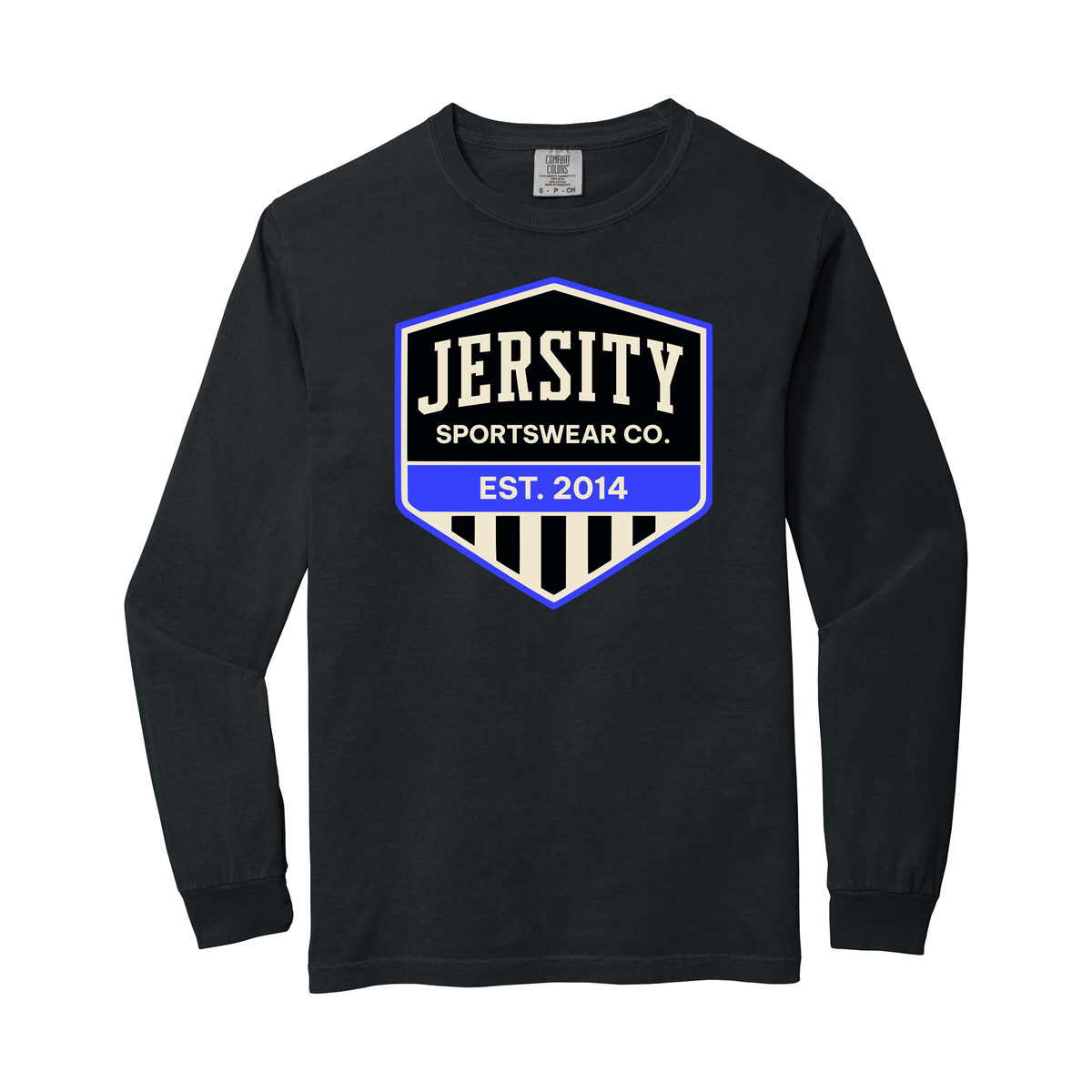 Jersity Vintage Shield - Comfort Colors Heavyweight Ring Spun Long Sleeve Tee