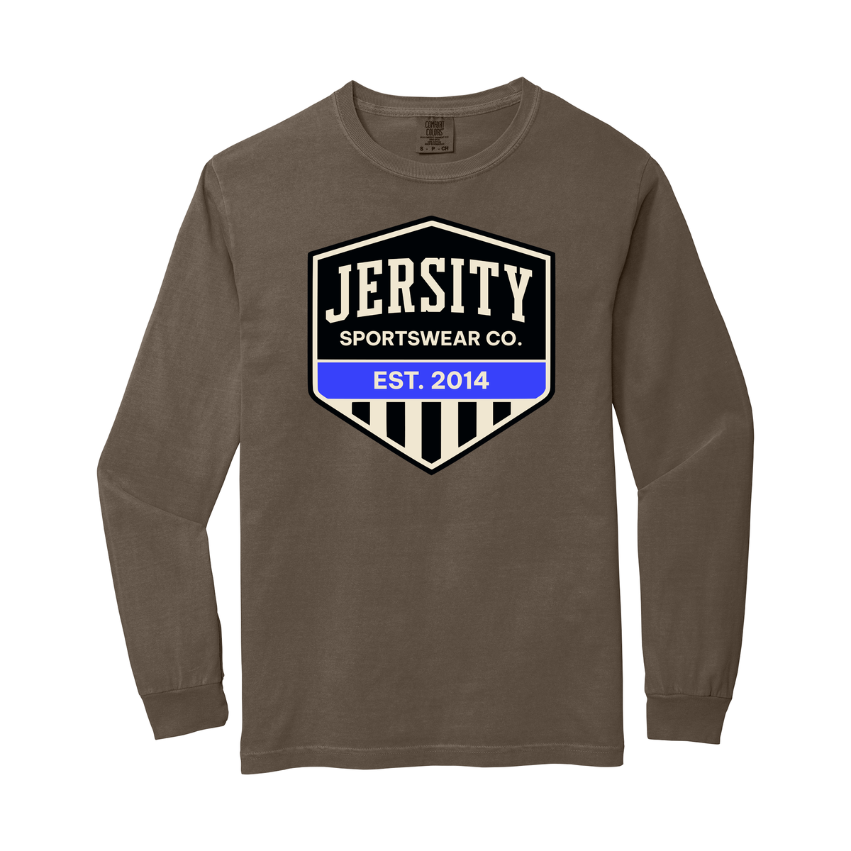 Jersity Vintage Shield - Comfort Colors Heavyweight Ring Spun Long Sleeve Tee