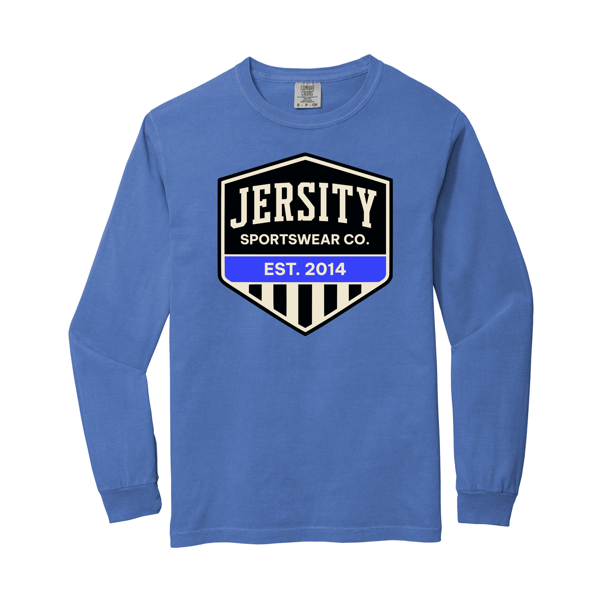 Jersity Vintage Shield - Comfort Colors Heavyweight Ring Spun Long Sleeve Tee