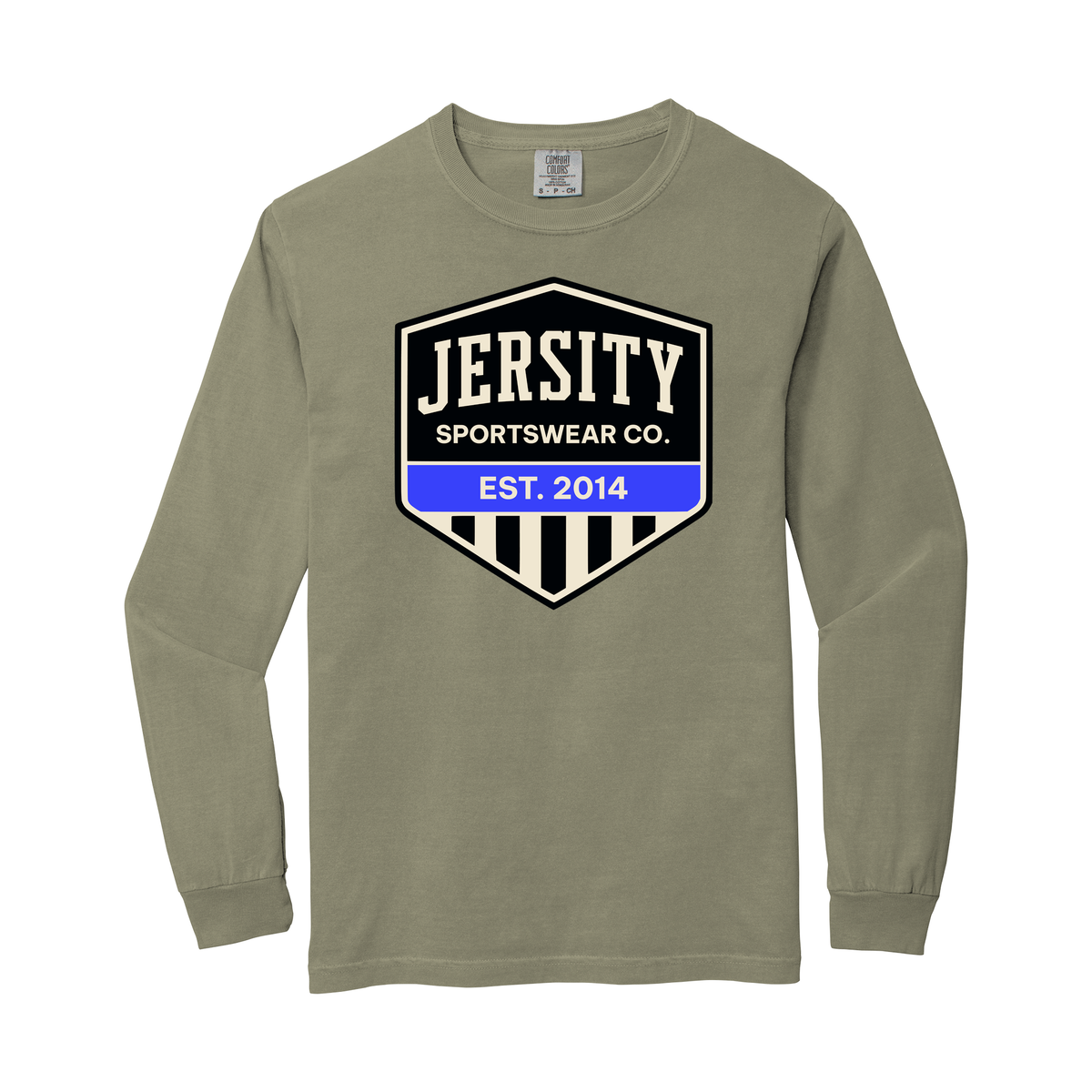 Jersity Vintage Shield - Comfort Colors Heavyweight Ring Spun Long Sleeve Tee