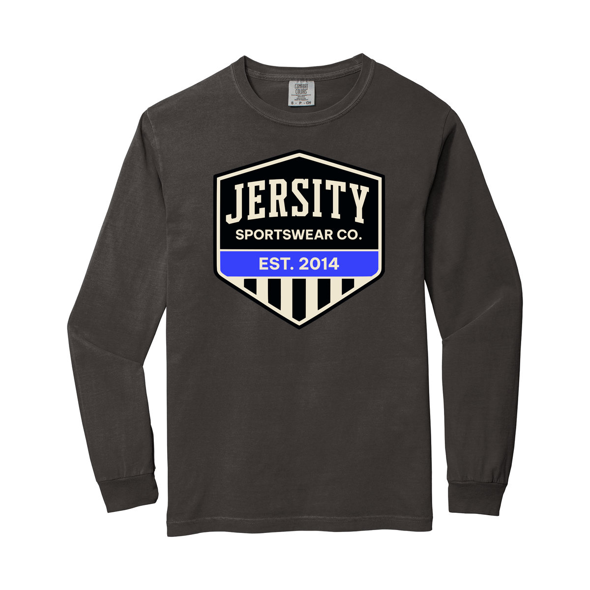 Jersity Vintage Shield - Comfort Colors Heavyweight Ring Spun Long Sleeve Tee