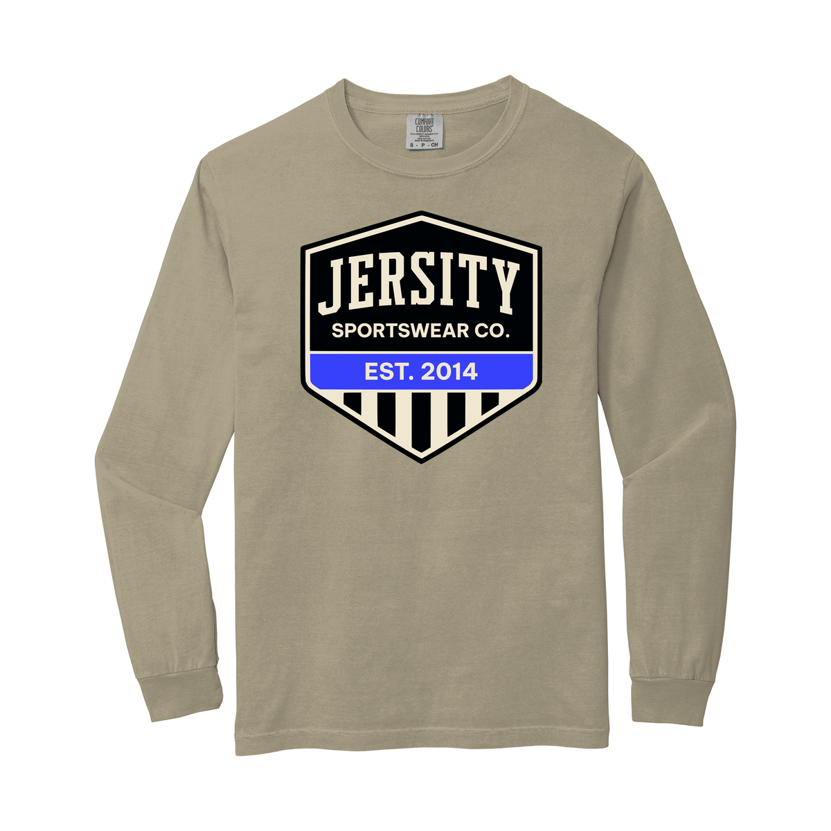 Jersity Vintage Shield - Comfort Colors Heavyweight Ring Spun Long Sleeve Tee