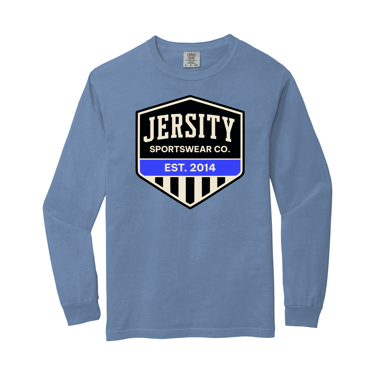 Jersity Vintage Shield - Comfort Colors Heavyweight Ring Spun Long Sleeve Tee