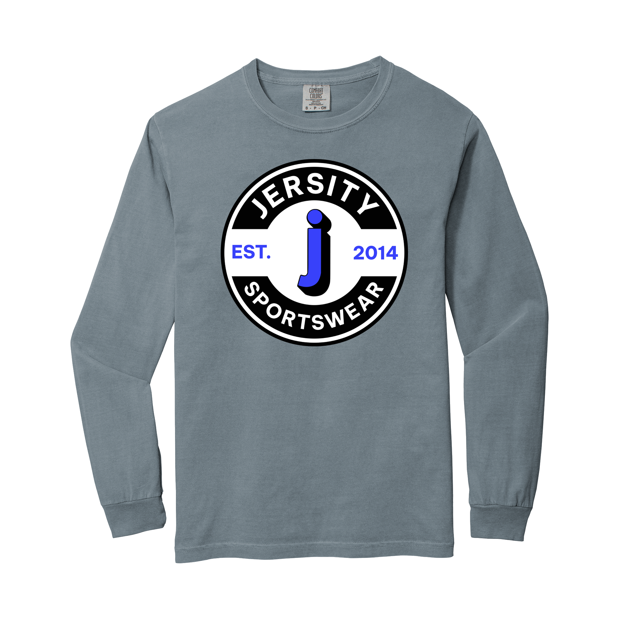 Jersity circle - Comfort Colors Heavyweight Ring Spun Long Sleeve Tee