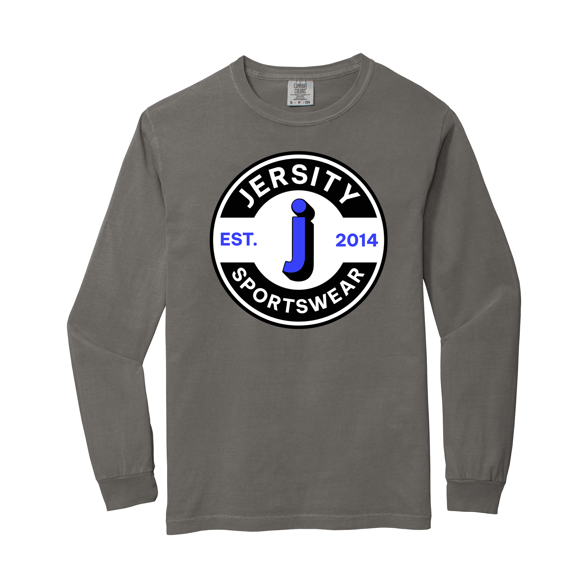 Jersity circle - Comfort Colors Heavyweight Ring Spun Long Sleeve Tee