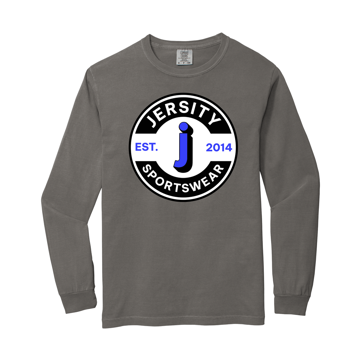 Jersity circle - Comfort Colors Heavyweight Ring Spun Long Sleeve Tee