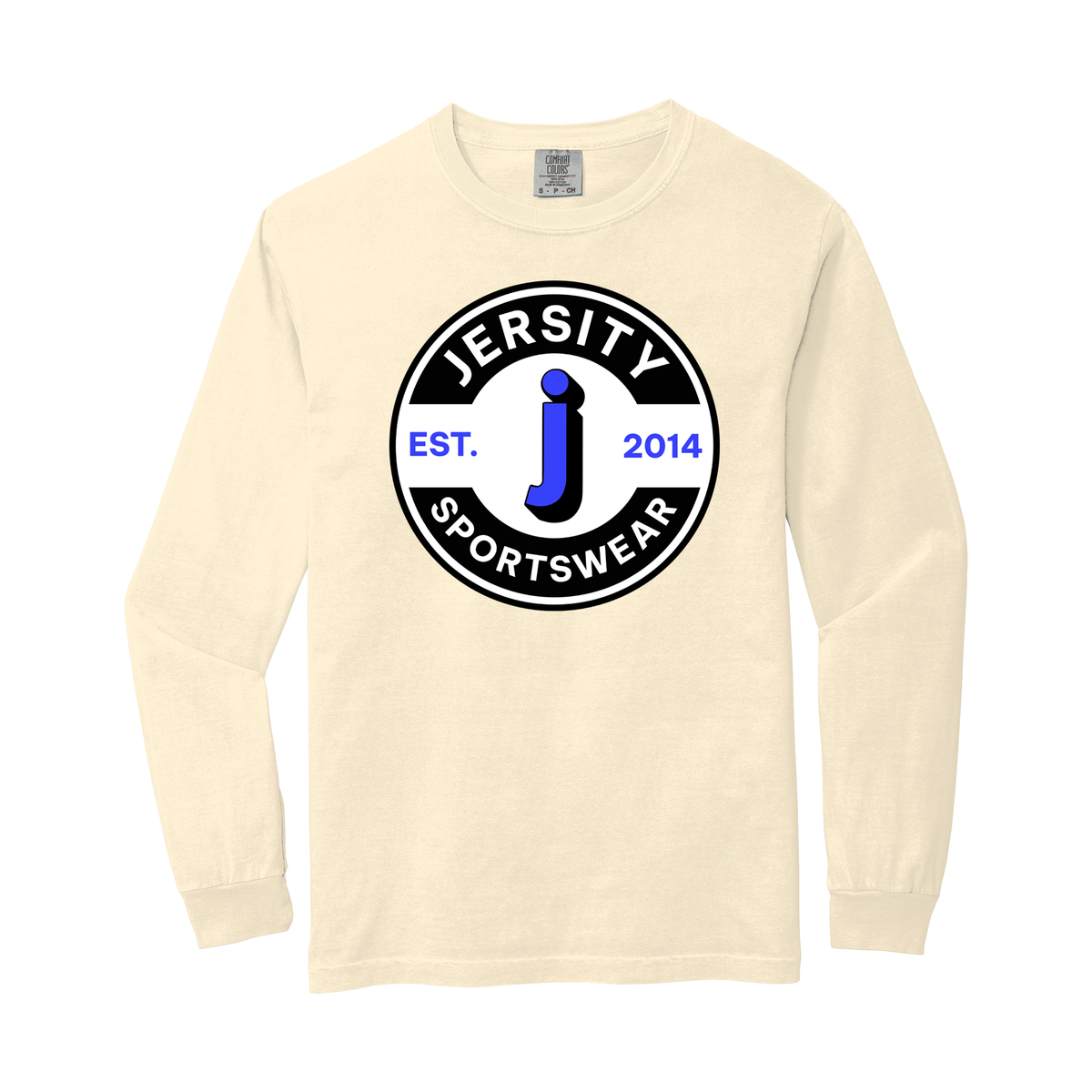 Jersity circle - Comfort Colors Heavyweight Ring Spun Long Sleeve Tee