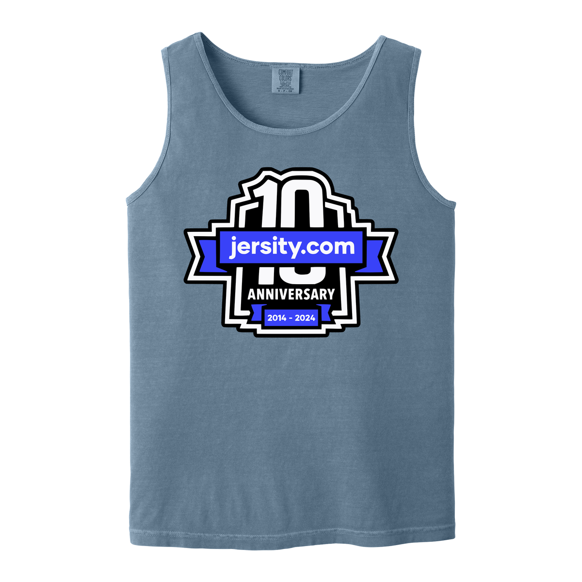 Jersity 10th Anniversary - Comfort Colors Heavyweight Ring Spun Tank Top