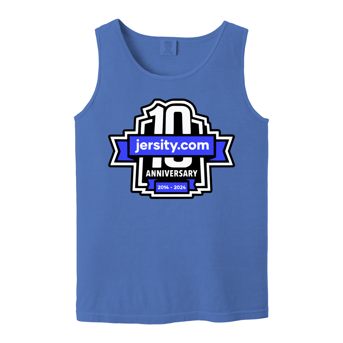 Jersity 10th Anniversary - Comfort Colors Heavyweight Ring Spun Tank Top