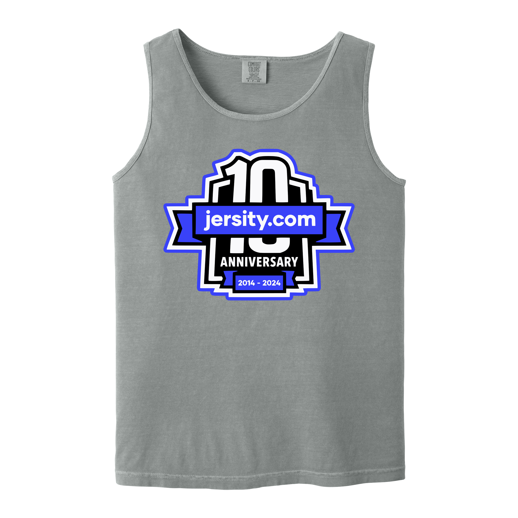 Jersity 10th Anniversary - Comfort Colors Heavyweight Ring Spun Tank Top
