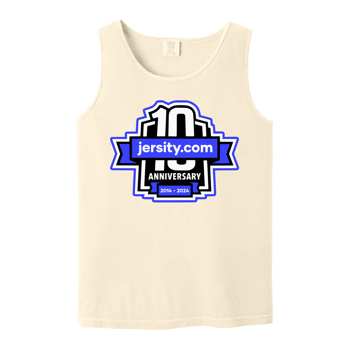Jersity 10th Anniversary - Comfort Colors Heavyweight Ring Spun Tank Top