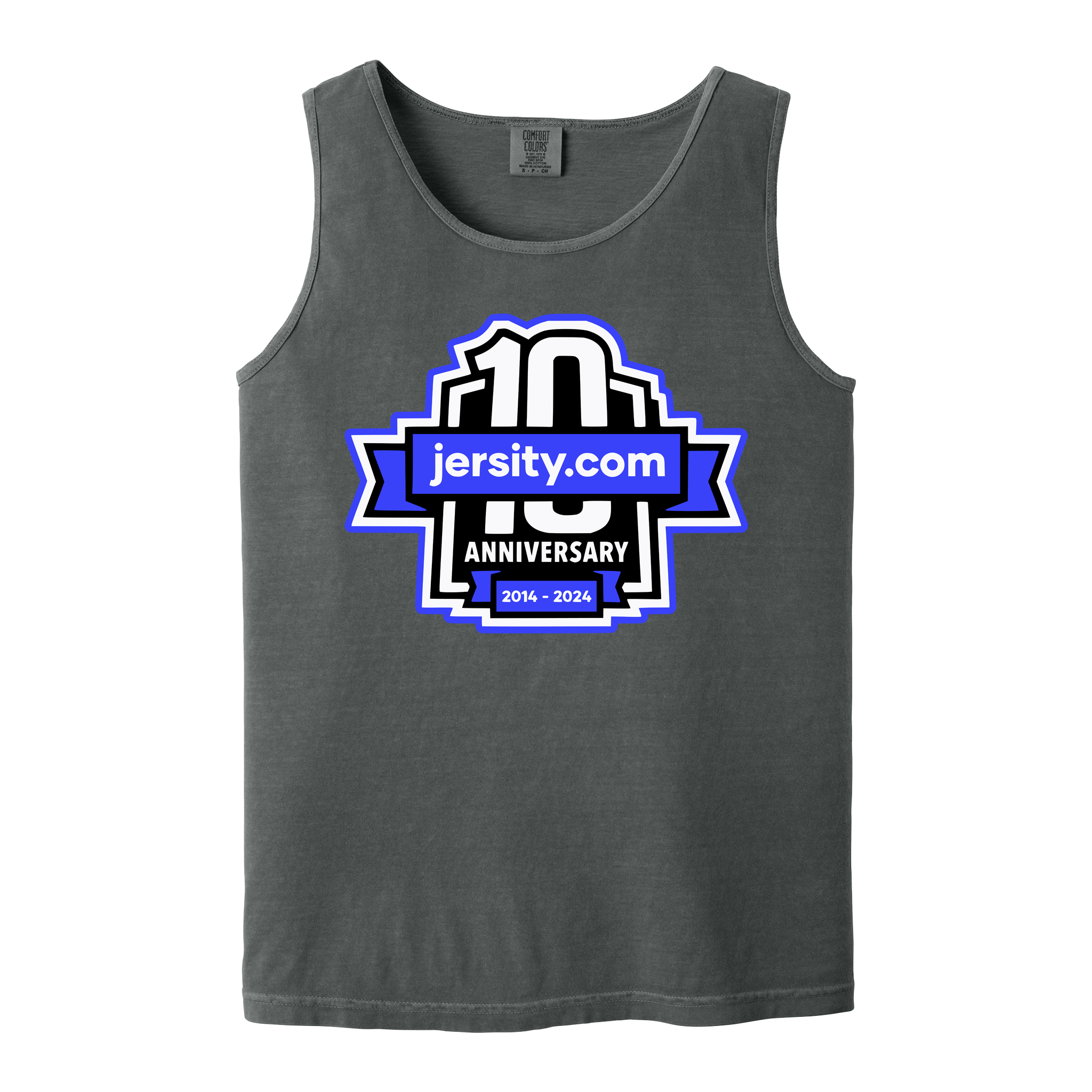 Jersity 10th Anniversary - Comfort Colors Heavyweight Ring Spun Tank Top