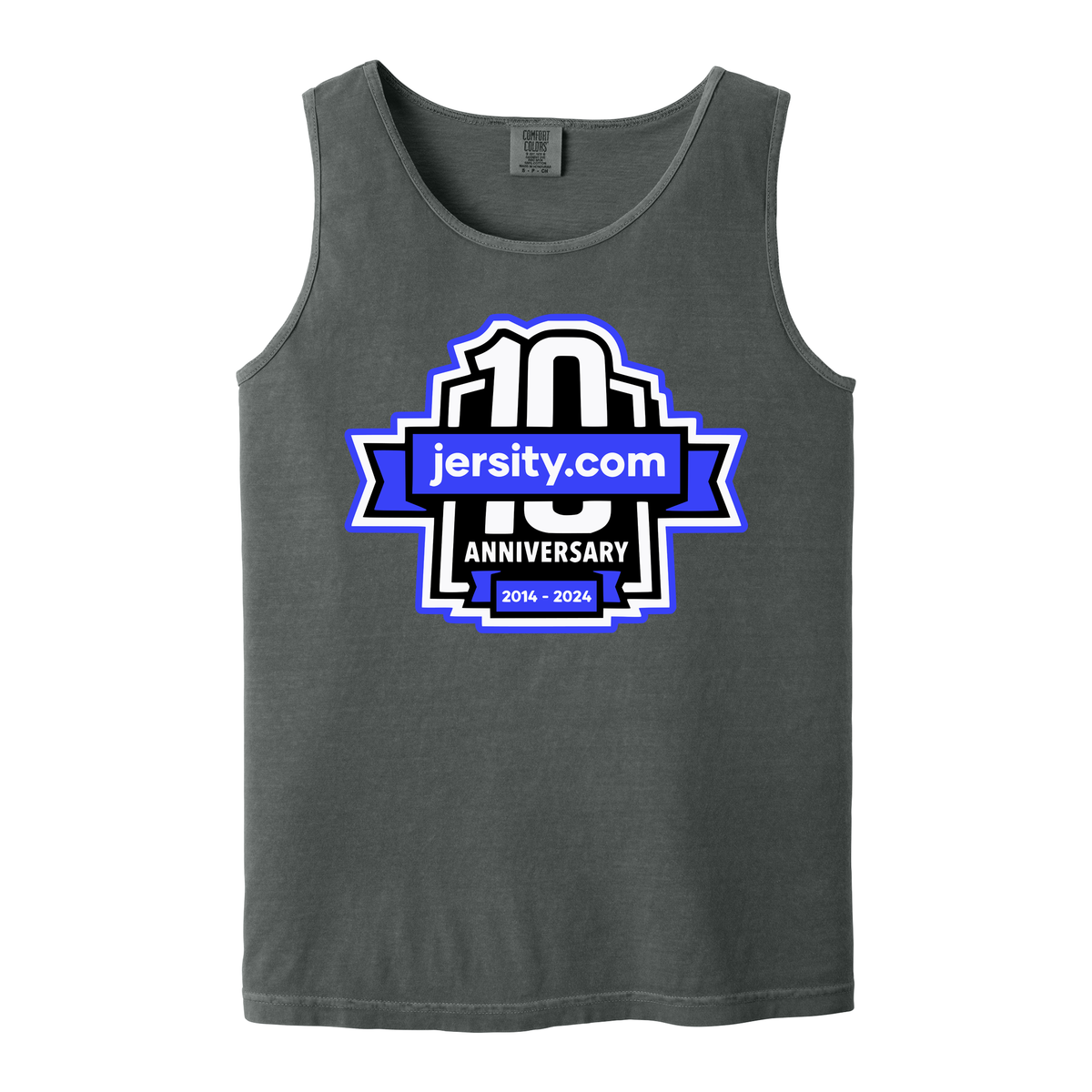 Jersity 10th Anniversary - Comfort Colors Heavyweight Ring Spun Tank Top