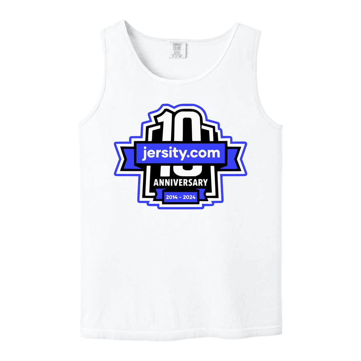 Jersity 10th Anniversary - Comfort Colors Heavyweight Ring Spun Tank Top