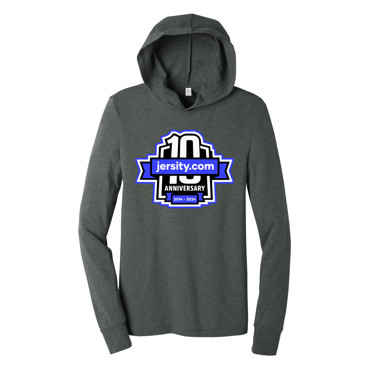 Jersity 10th Anniversary - BELLA+CANVAS Unisex Jersey Long Sleeve Hoodie