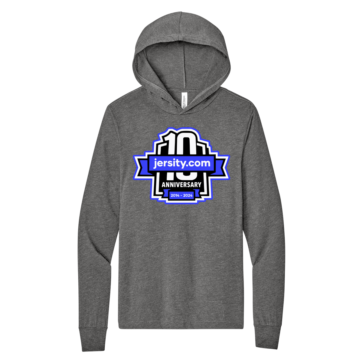 Jersity 10th Anniversary - BELLA+CANVAS Unisex Jersey Long Sleeve Hoodie