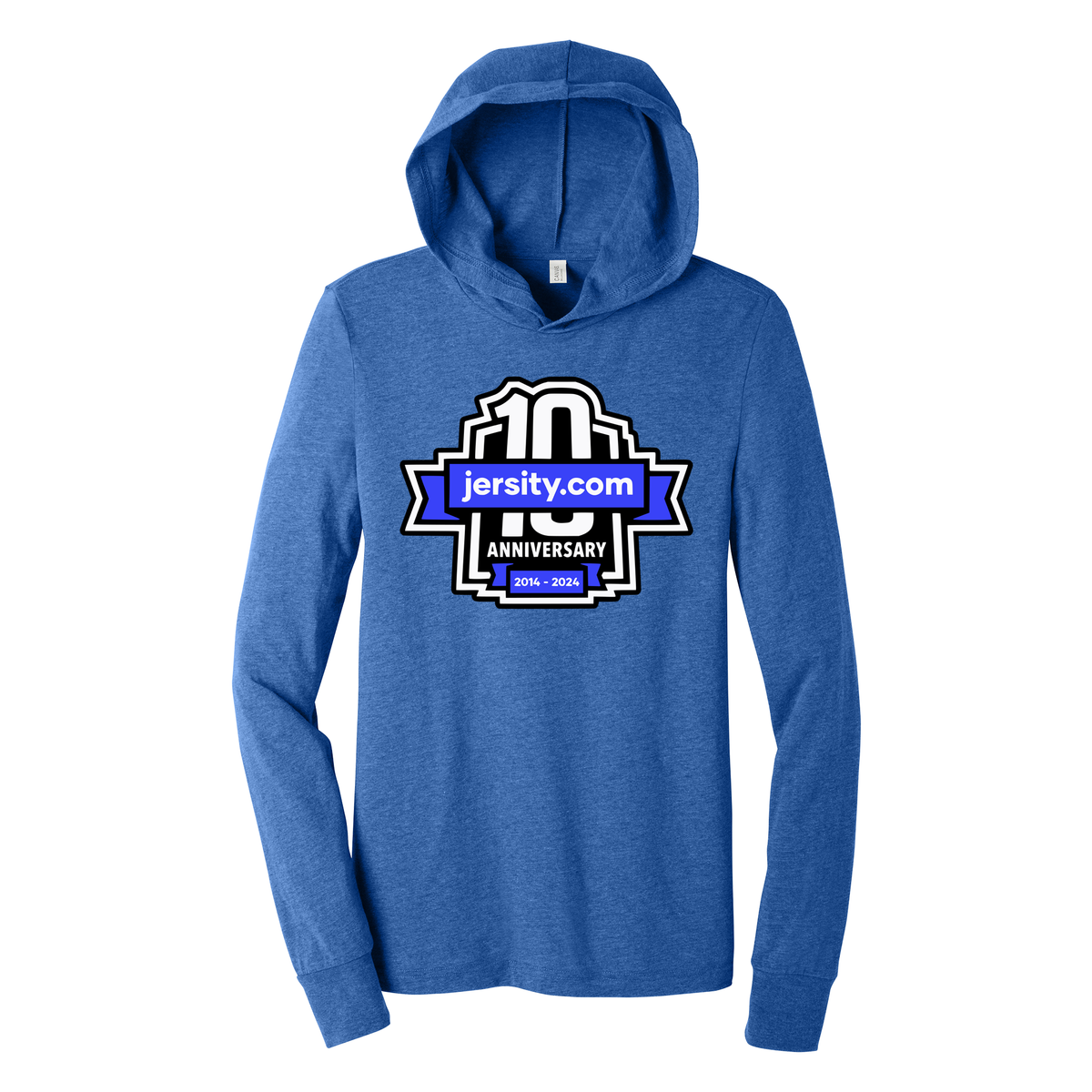 Jersity 10th Anniversary - BELLA+CANVAS Unisex Jersey Long Sleeve Hoodie