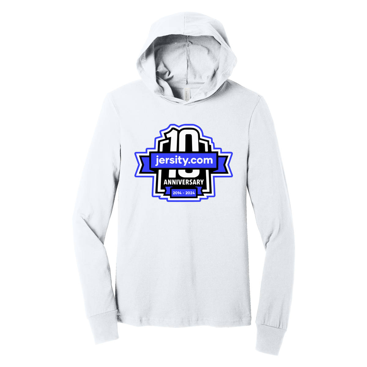 Jersity 10th Anniversary - BELLA+CANVAS Unisex Jersey Long Sleeve Hoodie