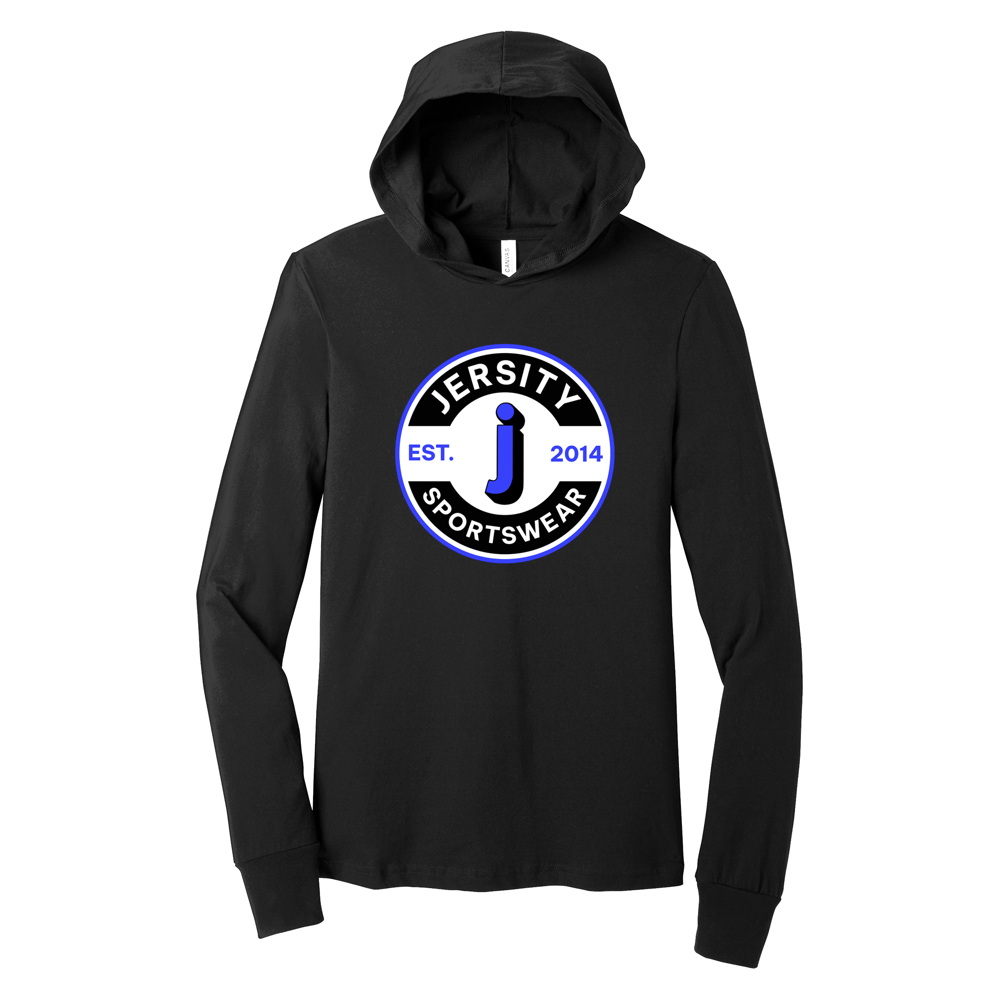 Jersity circle - BELLA+CANVAS Unisex Jersey Long Sleeve Hoodie