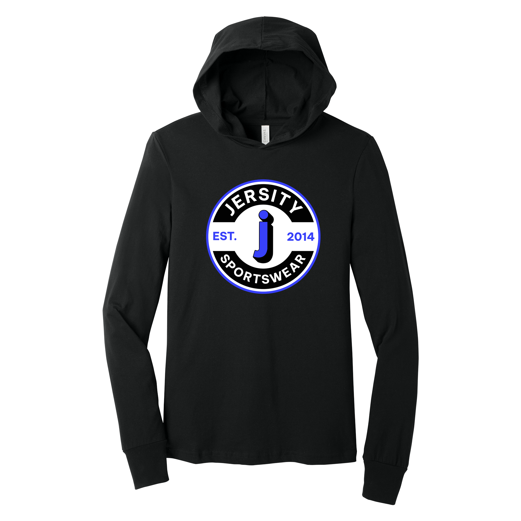 Jersity circle - BELLA+CANVAS Unisex Jersey Long Sleeve Hoodie
