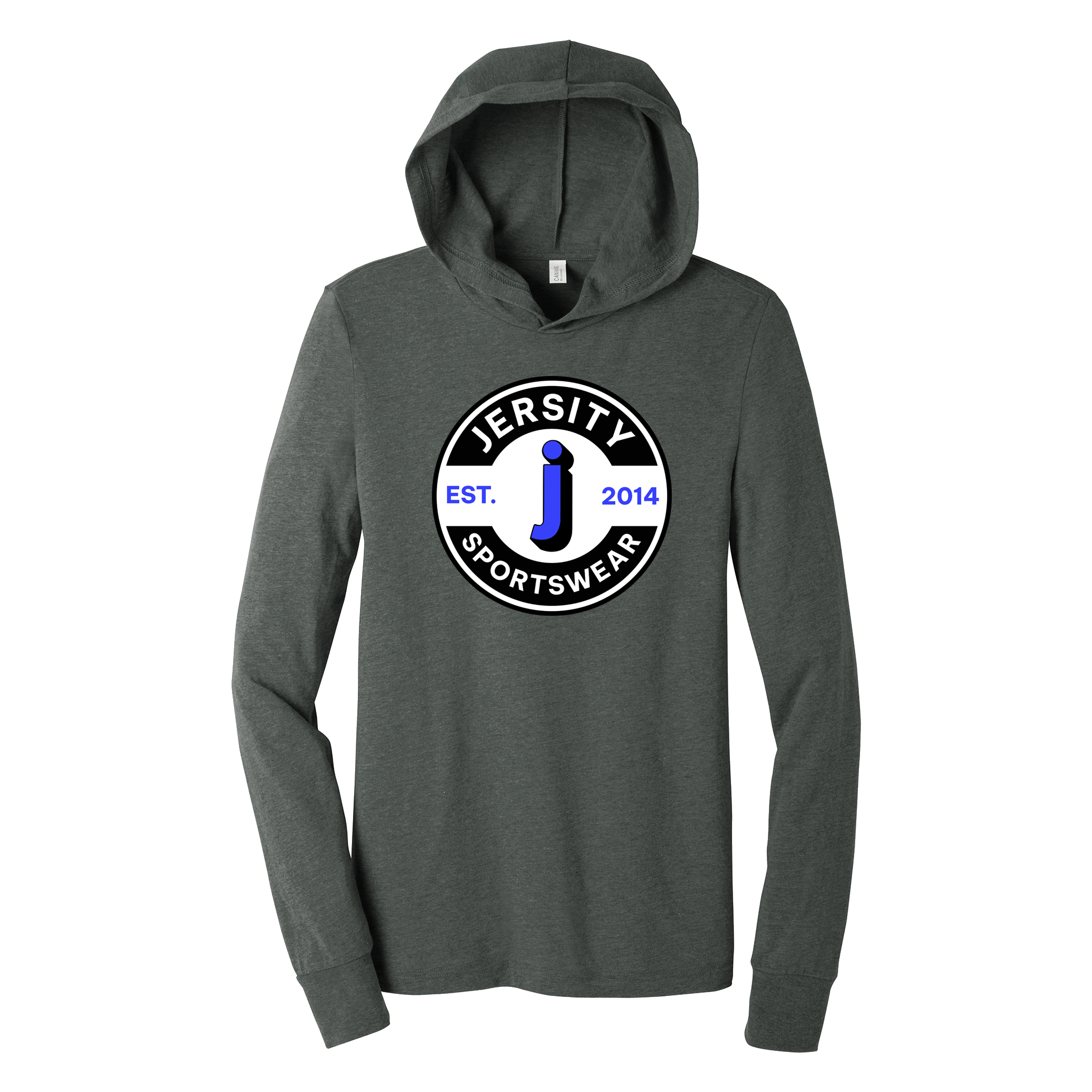 Jersity circle - BELLA+CANVAS Unisex Jersey Long Sleeve Hoodie