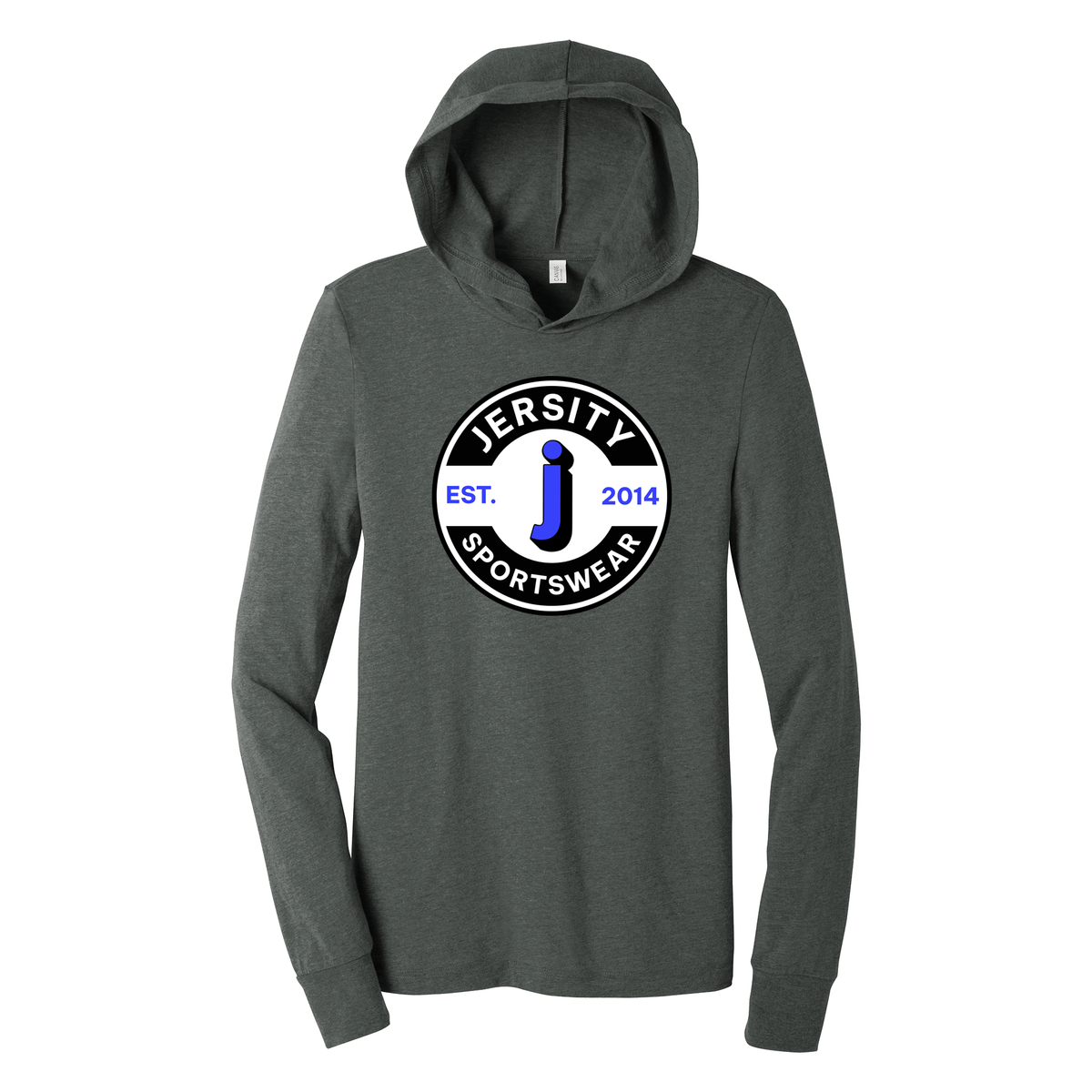 Jersity circle - BELLA+CANVAS Unisex Jersey Long Sleeve Hoodie